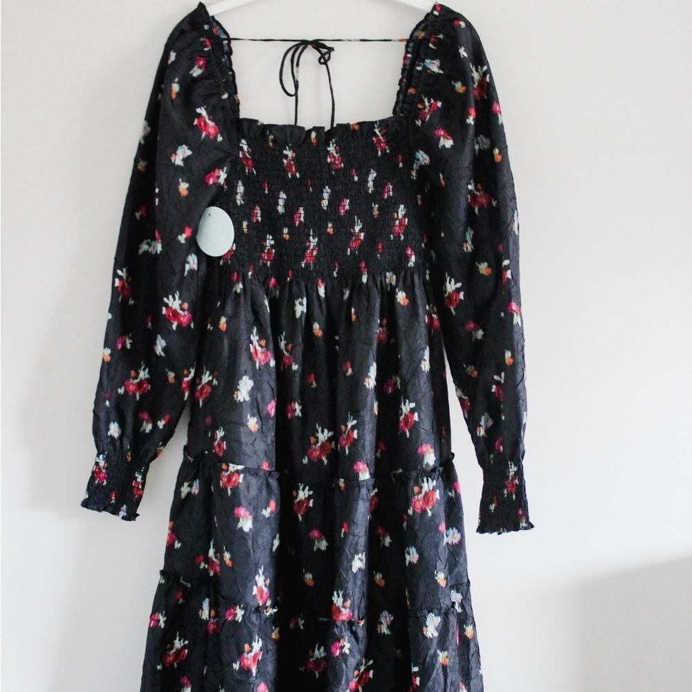 Hill House Floral Long Sleeve Dress